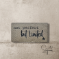 Preview: Label  " not perfect - but Limited " -RECHTECK  ca. 5 cm breit - Kunstleder ++ Farbauswahl ++